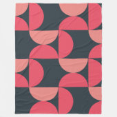 Moderner Sommersonnensaal Mitte des Jahrhunderts Fleecedecke (Vorderseite)