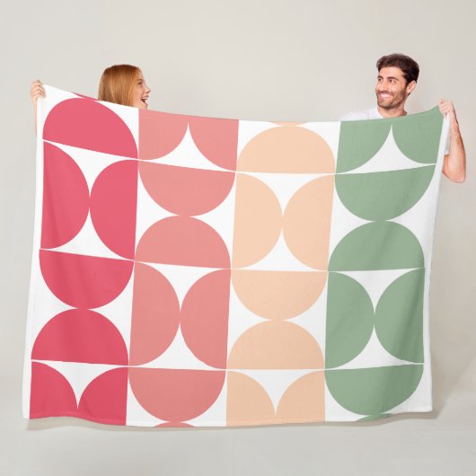 Moderner Sommersonnensaal Mitte des Jahrhunderts Fleecedecke (Beispiel)