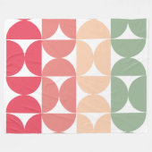 Moderner Sommersonnensaal Mitte des Jahrhunderts Fleecedecke (Vorderseite (Horizontal))