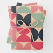 Moderner Sommersonnensaal Mitte des Jahrhunderts Geschenkpapier Set (Beispiel)