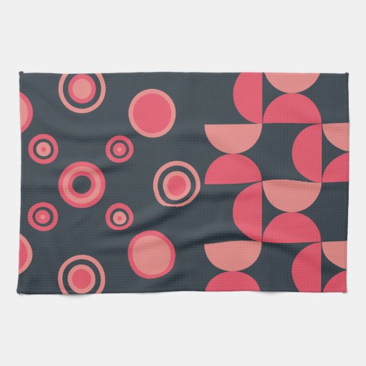 Moderner Sommersonnensaal Mitte des Jahrhunderts Geschirrtuch (Horizontal)