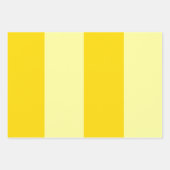 Moderner, sonniger gelber Streifen-Farbblock Geschenkpapier Set (Vorderseite 2)