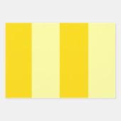 Moderner, sonniger gelber Streifen-Farbblock Geschenkpapier Set (Vorderseite)