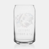 Moderner, sonniger, ungewöhnlicher Dalmatiner zum Dosenglas (Rückseite)