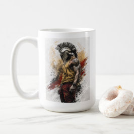 Moderner spartanischer Krieger – Alte Stärke moder Kaffeetasse