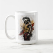 Moderner spartanischer Krieger – Alte Stärke moder Kaffeetasse (Links)
