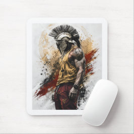 Moderner spartanischer Krieger – Alte Stärke moder Mousepad