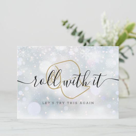 Moderner Spaß ändert das Datum der Aktualisierung Save The Date (Stehend Vorderseite)