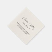 Moderner Spaß Fakt Hochzeitsempfang Cocktail Napki Serviette (Ecke)