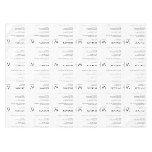 Moderner Spaß Fakten Mit Monogramm Erntedank Tischdecke (Vorderseite (Horizontal))