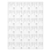 Moderner Spaß Fakten Mit Monogramm Erntedank Tischdecke (Vorderseite)