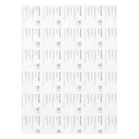 Moderner Spaß Fakten Mit Monogramm Erntedank Tischdecke (Vorderseite)