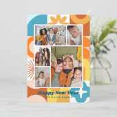 Moderner Spaß im Mittelalter Neues Foto Einladung (Stehend Vorderseite)