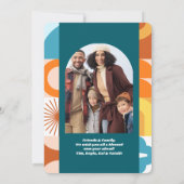 Moderner Spaß im Mittelalter Neues Foto Einladung (Rückseite)