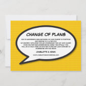 Moderner Spaß verändern Comic Pop Kunst Einladung (Rückseite)