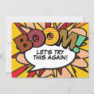 Moderner Spaß verändern Comic Pop Kunst Einladung