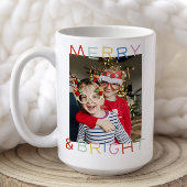 Moderner Spaß Weihnachten Heiterkeit Merry & Brigh Kaffeetasse