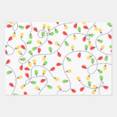 Moderner Spaß Weihnachten, Streifen und Weihnachts Geschenkpapier Set (Vorderseite 3)