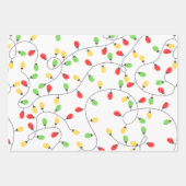 Moderner Spaß Weihnachten, Streifen und Weihnachts Geschenkpapier Set (Vorderseite 3)
