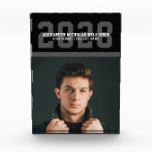 Moderner sportlicher, mutiger Typografie-Abschluss Fotoblock (Vorderseite)