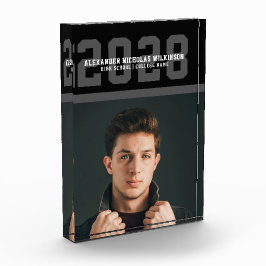 Moderner sportlicher, mutiger Typografie-Abschluss Fotoblock