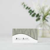 Moderner Sprachtherapeut Visitenkarte (Stehend Vorderseite)