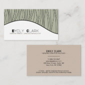 Moderner Sprachtherapeut Visitenkarte (Vorne/Hinten)