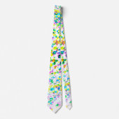 Moderner Spritzer mit farbenfrohen, hellen Wasserf Krawatte (Vorderseite)