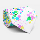 Moderner Spritzer mit farbenfrohen, hellen Wasserf Krawatte (Gerollt)