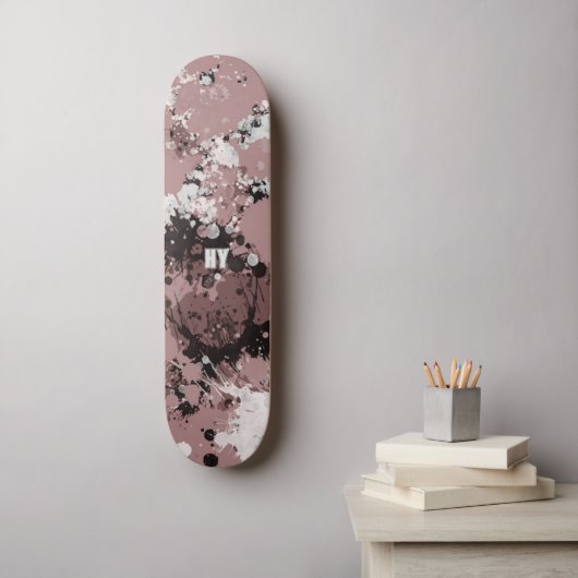 Moderner Spritzer personalisiert Skateboard (Wandkunst)