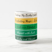 Moderner St. Patrick’s Day Farbverlauf Kaffeetasse (Mittel)