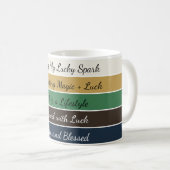 Moderner St. Patrick’s Day Farbverlauf Kaffeetasse (VorderseiteRechts)