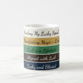 Moderner St. Patrick’s Day Farbverlauf Kaffeetasse (Mittel)