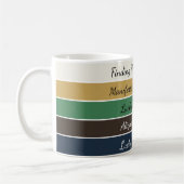 Moderner St. Patrick’s Day Farbverlauf Kaffeetasse (Links)
