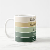 Moderner St. Patrick’s Day Farbverlauf Kaffeetasse (Links)