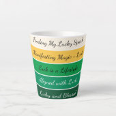 Moderner St. Patrick’s Day Farbverlauf Milchtasse (Vorderseite)