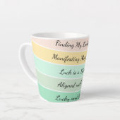 Moderner St. Patrick’s Day Farbverlauf Milchtasse (Linke Ecke)