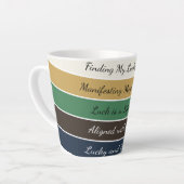 Moderner St. Patrick’s Day Farbverlauf Milchtasse (Linke Ecke)