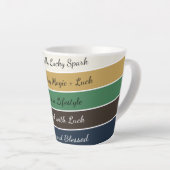 Moderner St. Patrick’s Day Farbverlauf Milchtasse (Rechte Ecke)