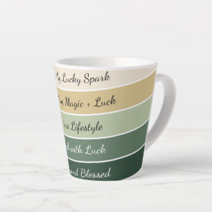 Moderner St. Patrick’s Day Farbverlauf Milchtasse