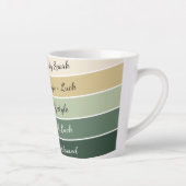 Moderner St. Patrick’s Day Farbverlauf Milchtasse (Rechts)