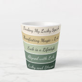 Moderner St. Patrick’s Day Farbverlauf Milchtasse (Vorderseite)