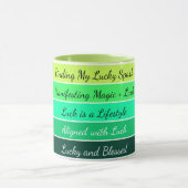 Moderner St. Patrick’s Day Farbverlauf Tasse (Zentrum)