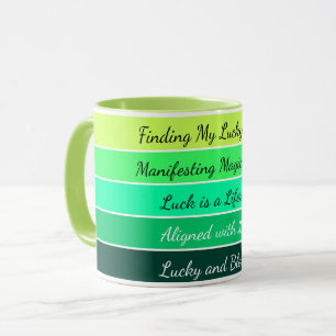 Moderner St. Patrick’s Day Farbverlauf Tasse