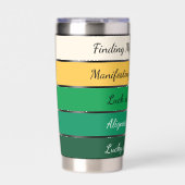 Moderner St. Patrick’s Day Farbverlauf Thermobecher (Vorderseite)