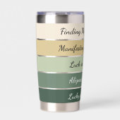 Moderner St. Patrick’s Day Farbverlauf Thermobecher (Vorderseite)