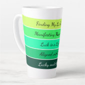 Moderner St. Patrick’s Day Gradient Milchtasse (Linke Ecke)