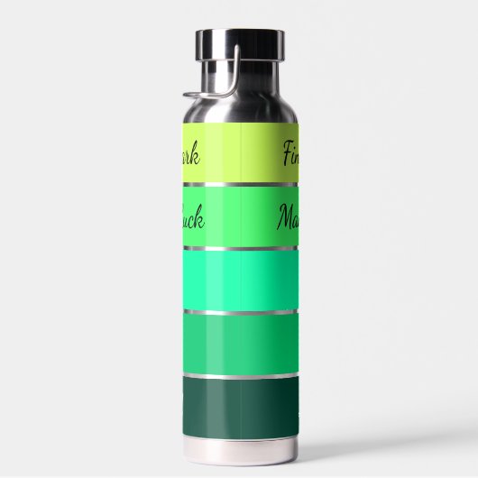 Moderner St. Patrick’s Day Gradient Trinkflasche (Rechts)