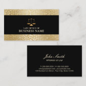 Moderner Staatsanwalt für Goldleopard-Grenzrecht Visitenkarte (Vorne/Hinten)