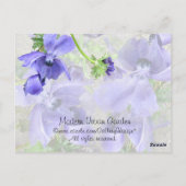 Moderner Stadtgarten Postkarte (Rückseite)